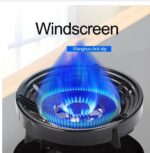 Gas Stove Burner Stand | Cast Iron Non-Slip Burner Bracket with 3D Windproof Hood | Universal Cooktop Support - Image 5