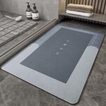 Quick-Dry Non-Slip Home Floor Mat | Super Absorbent Washable Bathroom, Kitchen & Entryway Rug (Random Color)