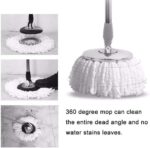 Pack of 3 Spin Mop Refill Heads Microfiber Round Replacement Mop Heads for Floor Cleaning - Image 4