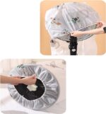 PEVA Universal Electric Fan Dust Cover Circular Fan Sleeve Dust Proof Protective Cover - Image 5