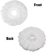 Pack of 3 Spin Mop Refill Heads Microfiber Round Replacement Mop Heads for Floor Cleaning - Image 5