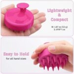 1 Piece Scalp Shampoo Massager Brush with Soft Silicone Bristles | Hair Scalp Scrubber & Shower Massage Brush for All Hair Types | Random Color - Image 2