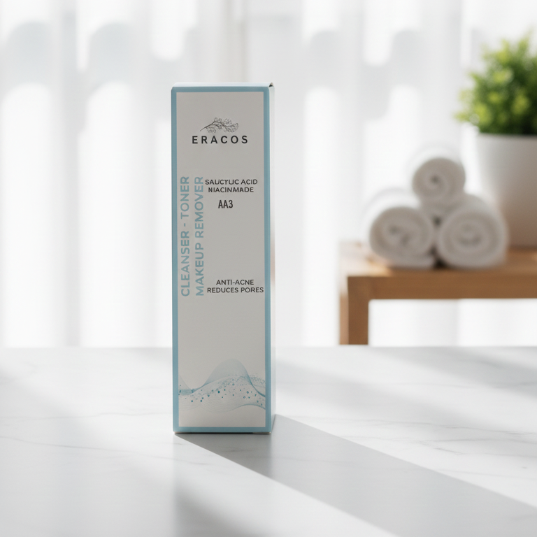 Eracos AA3 Cleanser Toner Makeup Remover 200ml | Gentle Facial Cleanser, Toner & Makeup Remover for Fresh, Smooth & Healthy Skin Eracos AA3 Cleanser Toner Makeup Remover 200ml | Gentle Facial Cleanser, Toner & Makeup Remover for Fresh, Smooth & Healthy Skin