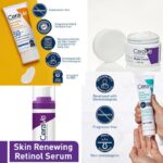 CeraVe Complete Skincare Combo Kit, SPF 50 Sunscreen, Acne Cleanser, Retinol Serum & Night Cream for Clear, Healthy Skin - Image 5
