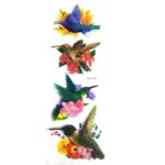 3D Colorful Birds Wall Stickers Pack of 8 | Removable DIY Wall Decals for Home and Bedroom Decor - Image 5
