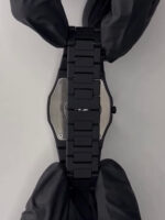Full Black AURA Quartz Watch for Men & Boys, Premium Analog Wrist Watch with Lightweight Design & Butterfly Lock (Without Box) - Image 3