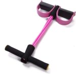 Foot Pedal Resistance Band Elastic Sit‑Up Pull Rope, Tummy Trimmer & Yoga Fitness Gym Rope (Random Colors) - Image 3