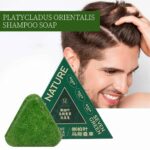 Nature Triangle Shampoo Bar | Nature Seven Green Soap Plant-Based Hair Cleanser for Healthy Hair