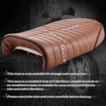 Universal Cafe Racer Bike Seat with Complete Fitting Kit for CD 70 & CG 125 | Vintage Motorcycle Flat Seat Black