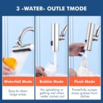 Multifunctional Kitchen Sink Waterfall Faucet Extender | 4 Mode Pressurized Splash Proof Tap Aerator - Image 3