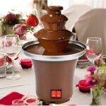 3 Tier Mini Chocolate Fountain Machine | Chocolate Fondue Melting Tower for Parties & Events