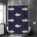 Modern Waterproof Bathroom Shower Curtain with 12 Hooks | PEVA Bath Curtain 180x180cm - Image 4