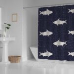 Modern Waterproof Bathroom Shower Curtain with 12 Hooks | PEVA Bath Curtain 180x180cm - Image 3