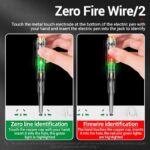 LED Test Pen Intelligent Induction Power Voltage Detector Pen Voltmeter 24‑250V, Non‑Contact Circuit Tester Tool for Home and Field - Image 3