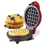 Mini Waffle Maker Non Stick Breakfast Machine Easy Clean Compact Waffle Maker - Image 3