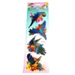 3D Colorful Birds Wall Stickers Pack of 8 | Removable DIY Wall Decals for Home and Bedroom Decor - Image 3