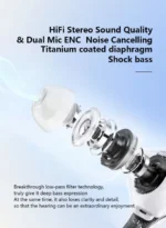 Air 39 Transparent Earbuds Bluetooth 5.3 | Wireless Earbuds with ENC Noise Reduction, HD Calling & LED Display Case
