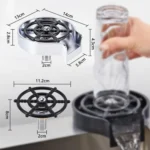 High Pressure Faucet Glass Rinser Automatic Cup Washer Kitchen Sink Cup Cleaner