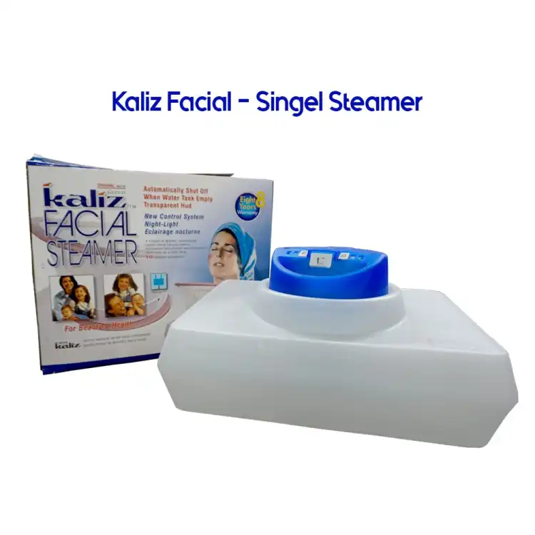 Kaliz Sing Steamer Blue Single Steamer and Humidifier, Warm‑Steam Facial Sauna, Nasal Inhaler & Room Humidifier for Dry Skin and Sinuses