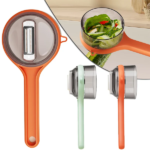 Multi-Functional Vegetable & Fruit Peeler with Storage Container, Easy Kitchen Peeling Tool (Random Colour)