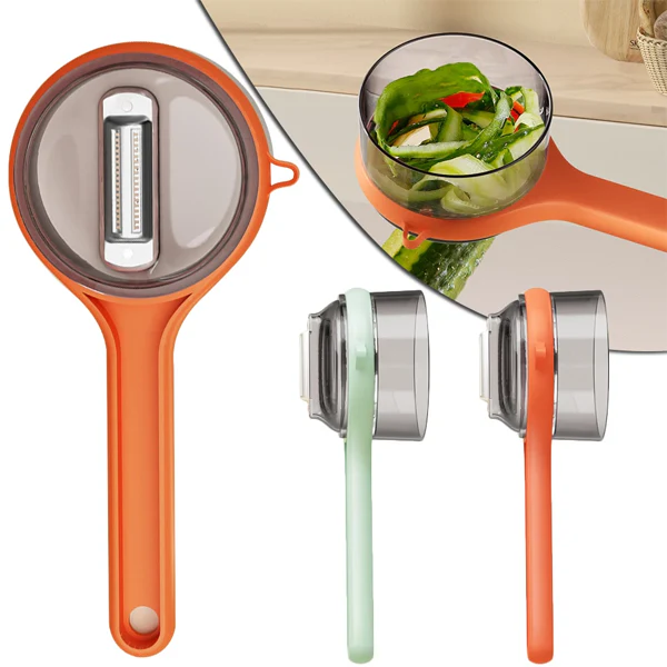 Multi-Functional Vegetable & Fruit Peeler with Storage Container, Easy Kitchen Peeling Tool (Random Colour) Multi-Functional Vegetable & Fruit Peeler with Storage Container, Easy Kitchen Peeling Tool (Random Colour)