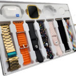 I20 Ultra Max Smart Watch 10-in-1 Combo Set | 2.3" Large Display Smartwatch with 7 Straps & Wireless Earbuds (Random Color)