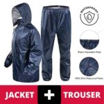 Waterproof Rain Coat & Pant Set for Bikers | Lightweight Rain Suit Rainwear for Motorcycle Riding (Random Color)