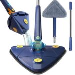 Extended Triangle Mop 360° Twist & Squeeze X-Type Mop | Rotating Floor, Window & Ceiling Cleaning Mop