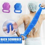 Pack of 2 Silicone Back Scrubber Bath Belts | Double-Sided Exfoliating Body Cleaning Straps for Deep Cleansing & Smooth Skin - Image 3