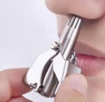 Mini Portable Stainless Steel Nose Hair Trimmer Manual Safe Grooming Tool for Men in Pakistan - Image 4