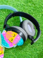 Cute Pop It Wireless Bluetooth Headphones Foldable Headset With Memory Card Support Wired And Wireless Modes Durable Quality Comfortable Use , Without Box(Random Color) - Image 4