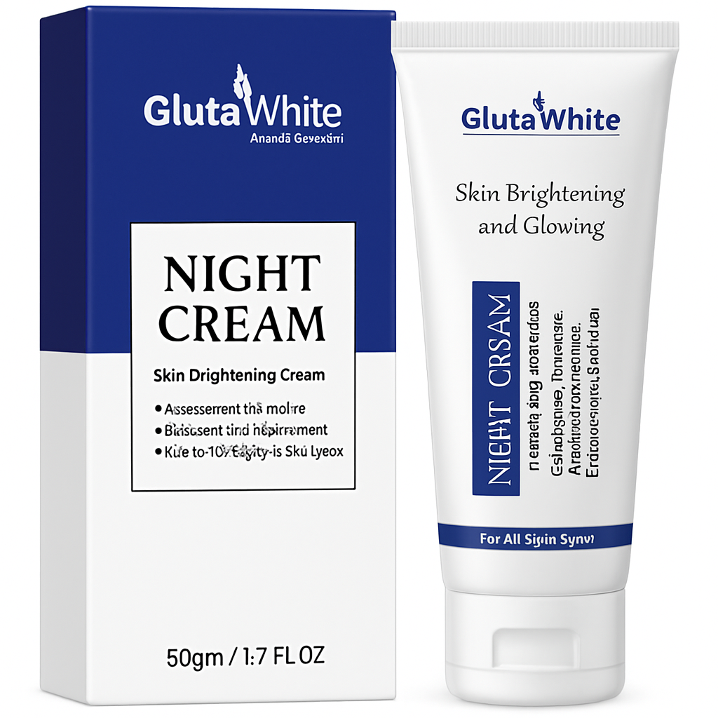 Gluta White Night Cream 50ml Skin Brightening Anti Aging Cream