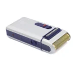 Men Clean Shaver Machine Electric Shaver for Men Silver Blue, Yandou Foil Rechargable - Image 2