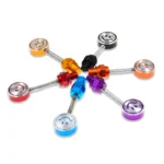 PACK OF TWO Emoji Screw Looking Glass For Bike / Motorcycle Screw Emoji Doll Slime Toys – Multicolor (Random Colors) - Image 5