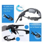 Bluetooth Smart Sunglasses with Headphones | Wireless Audio Glasses with Mic, Music Control & UV Protection - Image 2