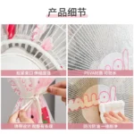 PEVA Universal Electric Fan Dust Cover Circular Fan Sleeve Dust Proof Protective Cover - Image 4