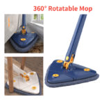 Extended Triangle Mop 360° Twist & Squeeze X-Type Mop | Rotating Floor, Window & Ceiling Cleaning Mop - Image 5