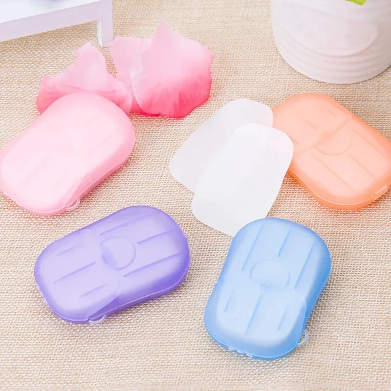 Pack of 10 Travel Soap Paper Sheets | Portable Mini Hand Wash Paper Soap for Travel & Outdoor Use
