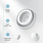 JOYROOM T03S Pro TWS Active Noise Cancelling ANC Earbuds White - Wireless Bluetooth 5.0 Earbuds with Premium Charging Case Pakistan - Image 5