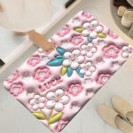 3D Cartoon Diatom Mud Bath Mat Anti Slip Water Absorbent Foot Pad