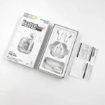 Air31 Earbuds Wireless Crystal Transparent Body, ENC Quad Mic Noise Cancelling Earbuds with LED Big Digital Display, Touch Control, Type‑C Charging (Random Color) - Image 3