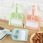 Mini Desktop Sweep Cleaning Brush with Dustpan Cute Small Broom Set for Table & Car Cleaning - Image 4