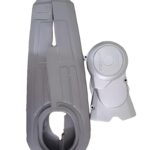 Plastic Chain Cover & Engine Magnet Tapa for CD 70 Bikes | Durable Bike Side Cover Set for Honda & China 70cc (Silver)