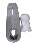 Plastic Chain Cover & Engine Magnet Tapa for CD 70 Bikes | Durable Bike Side Cover Set for Honda & China 70cc (Silver)