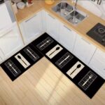 Pack of 2 Anti Slip Floor Mats for Kitchen, Bathroom & Bedroom | Absorbent Washable Door Mats Set - Image 2