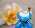 Mini Mimo Electric Body Massager with USB & Battery Power | Portable Handheld Vibrating Massager with Free Head Massager (Random Color)