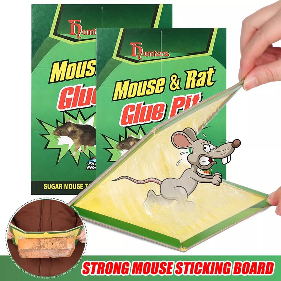 Reusable Expert Catch Mouse & Rat Glue Trap Strong Adhesive Non Toxic Pest Control