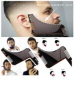 Beard Shaping Tool Template with Comb Perfect Beard Line Guide Grooming Tool - Image 3