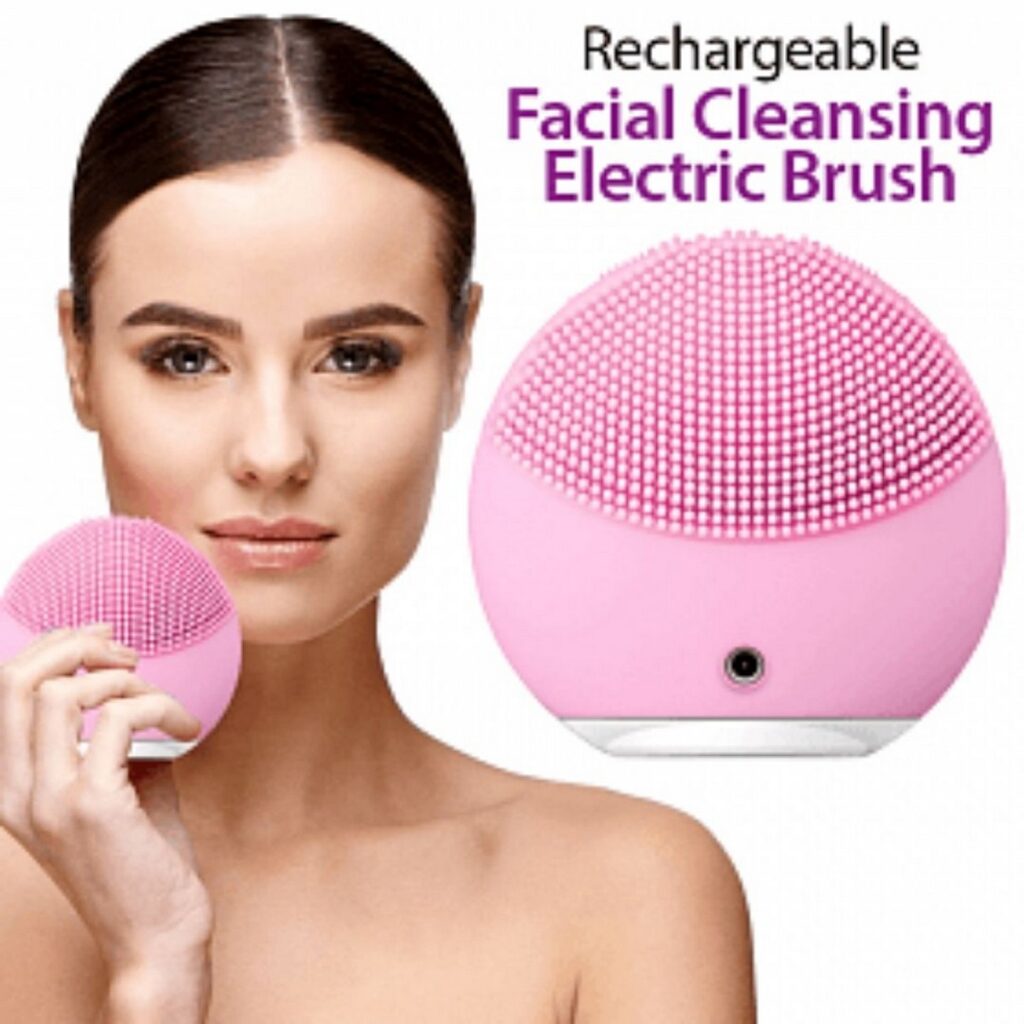 Forever Mini Facial Cleansing Brush Electric Ultrasonic Rechargeable Waterproof Face Cleanser