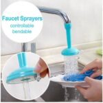Silicone Kitchen Faucet Water Saving Filter Rotating Spray Tap Nozzle Regulator - Image 5